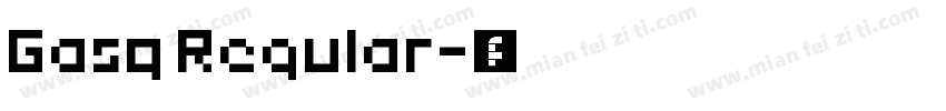 Gasq Regular字体转换